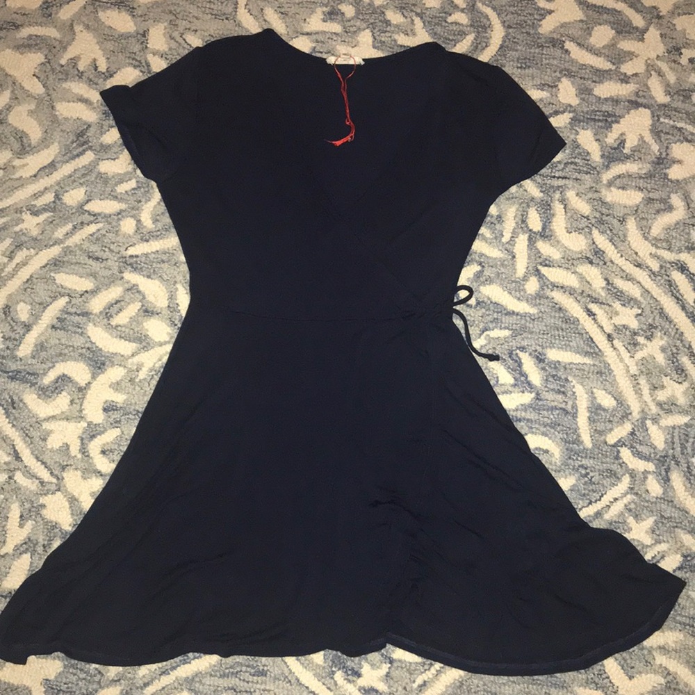 Rolla Coster Navy Blue Mini Wrap Dress